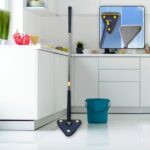 Special Rotatable Adjustable Triangle Cleaning Mop with Stainless Steel Long Handle Push