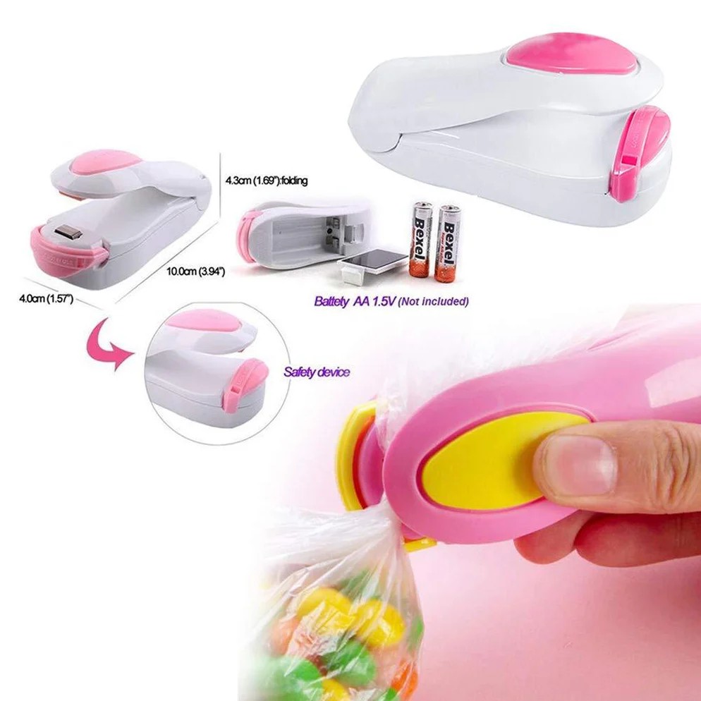 Portable Mini Sealing Machine Handheld Sealer for Food Packets