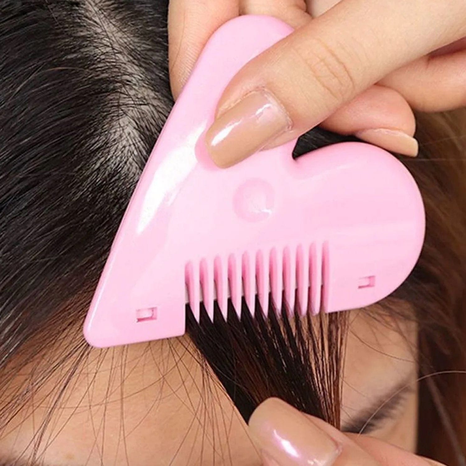 Heart Shaped Plastic Hair Cutting Scissors for Baby Girls Lightweight and Portable Stainless Steel Thinning Scissors