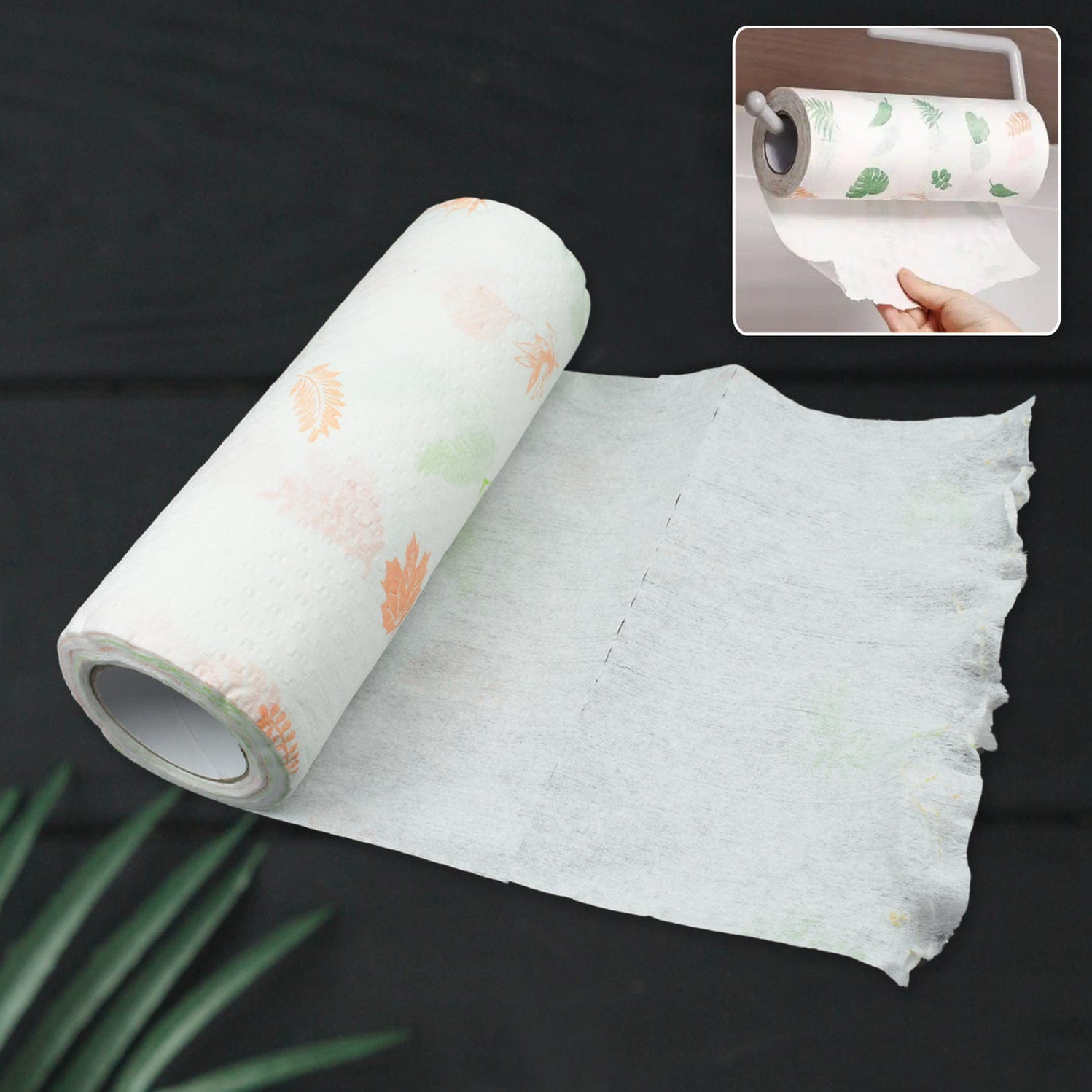 Very Soft Non Woven Reusable Washable Kitchen Printed Tissue Roll