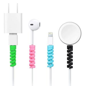 Spiral Charger Spring Cable Protector Pack of 4