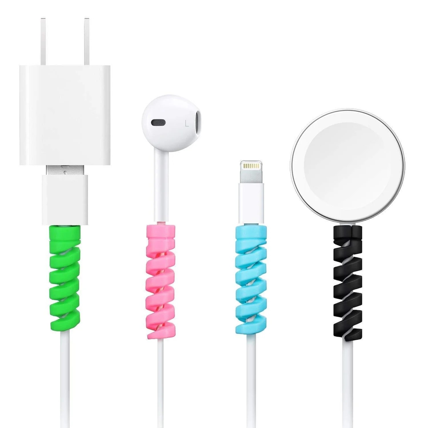 Spiral Charger Spring Cable Protector Pack of 4