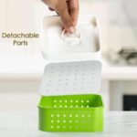 Square Paneer Maker Mould with Lid - Perfect for Pressing Tofu and Sprouts