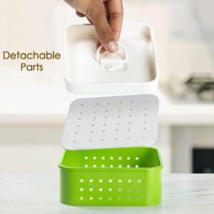 Square Paneer Maker Mould with Lid - Perfect for Pressing Tofu and Sprouts