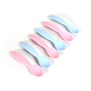 Kids Cute Food Grade Foods Feeding Training Baby Spoon Set of 6 pcs