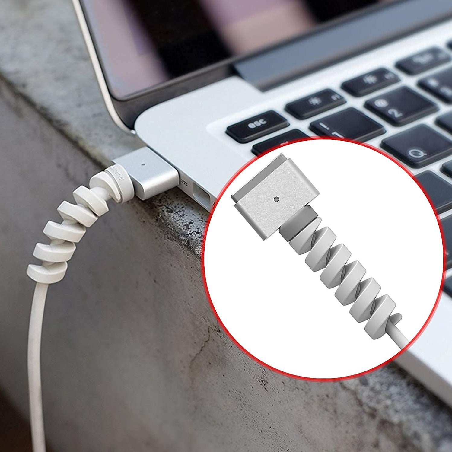 Spiral Charger Spring Cable Protector Pack of 4 - Image 3