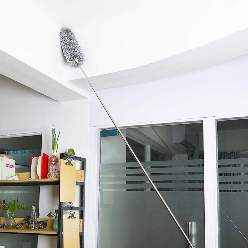 Telescoping Feather Duster With 100 Inches Extendable Handle Pole Dry Duster - Image 4