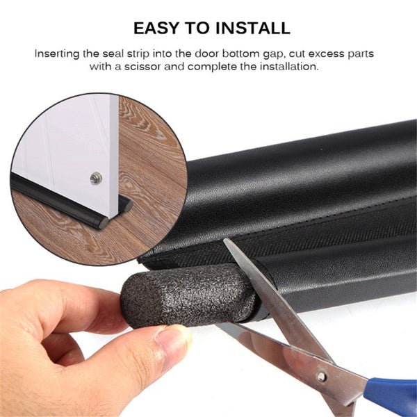 Twin Door Draft Stopper Protector For Windows and Doors Perfect for Home and Office - Image 2