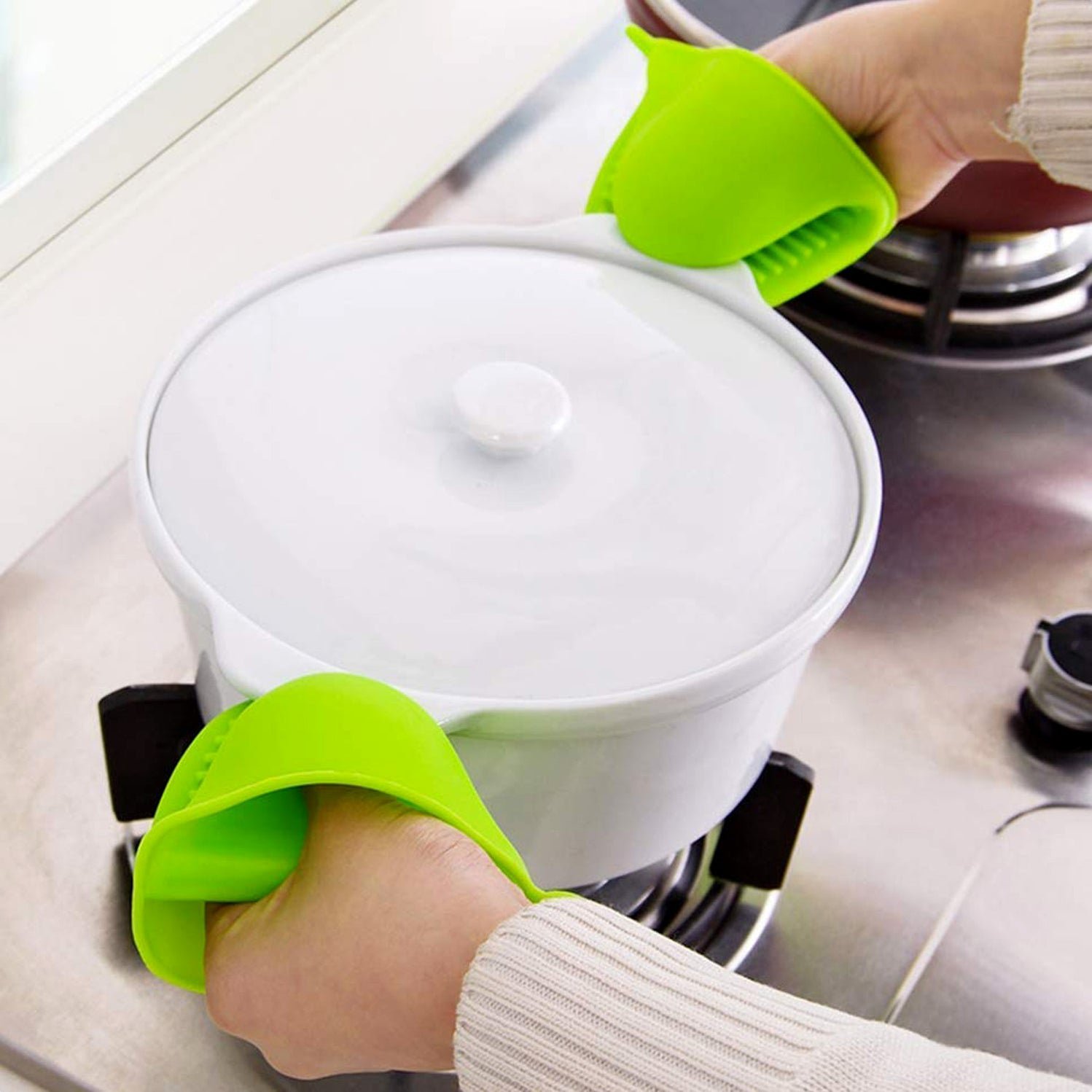 Silicone Heat Resistant Cooking Potholder for Kitchen Cooking and Baking Pack of 1 pc - Image 8