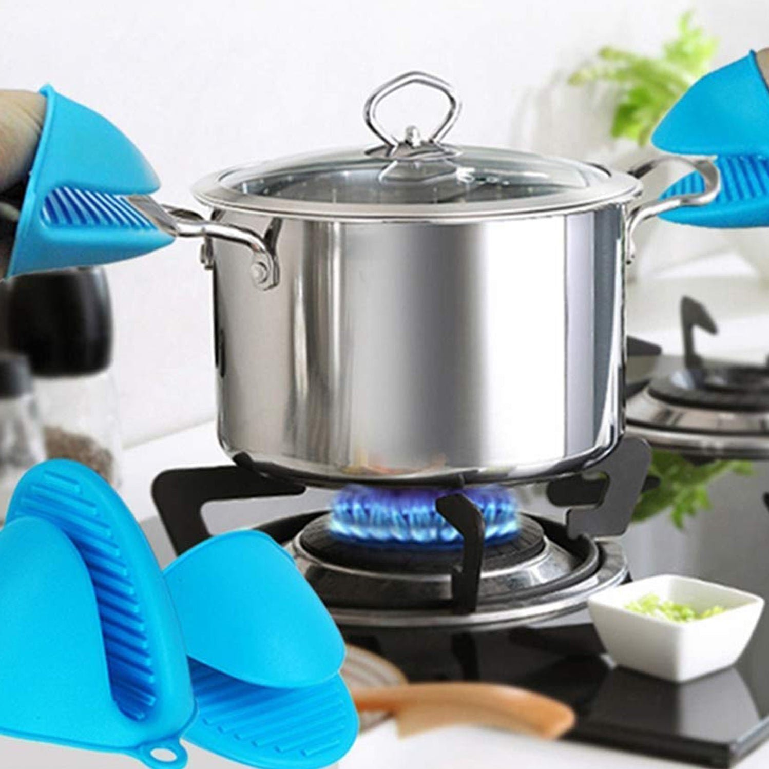 Silicone Heat Resistant Cooking Potholder for Kitchen Cooking and Baking Pack of 1 pc - Image 5