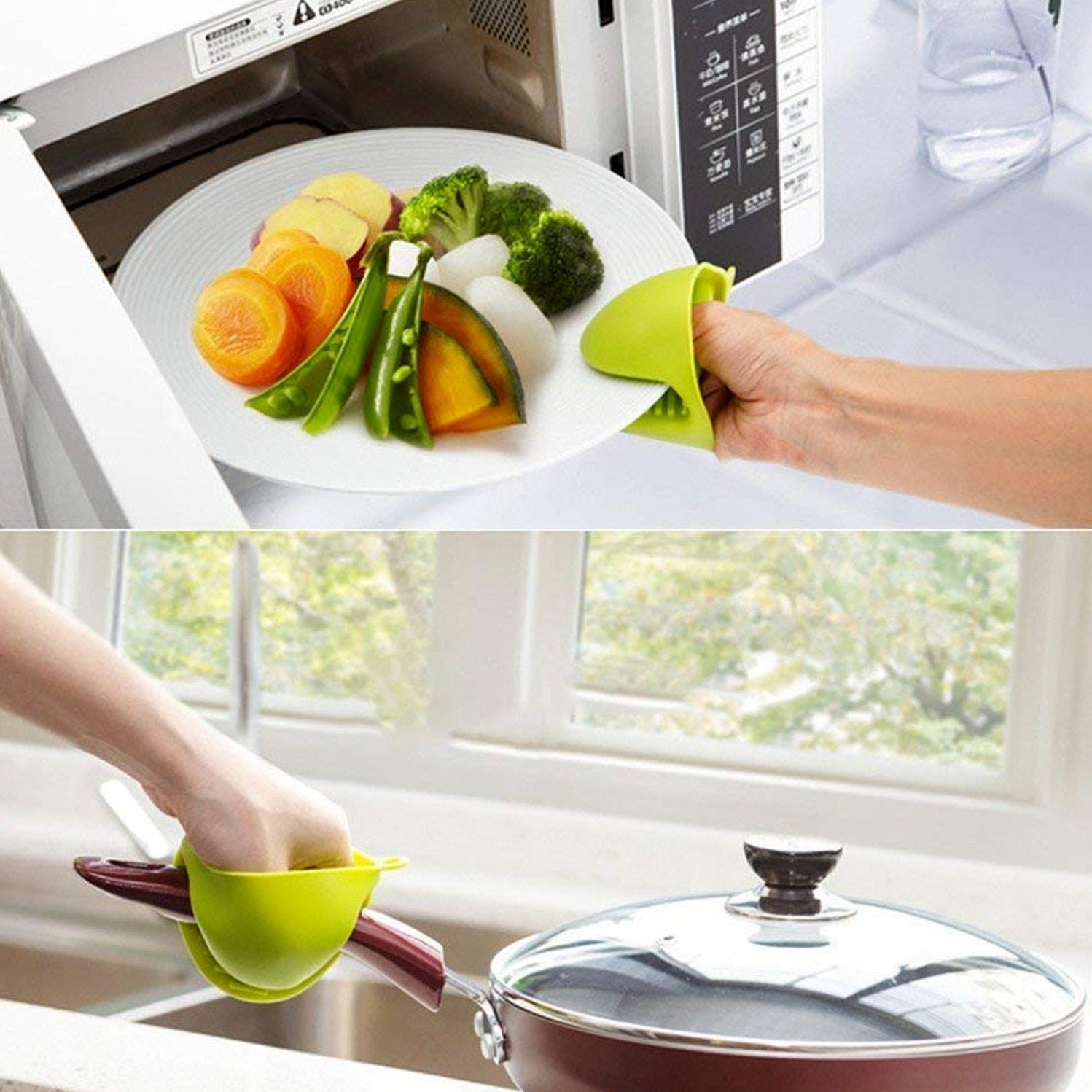 Silicone Heat Resistant Cooking Potholder for Kitchen Cooking and Baking Pack of 1 pc - Image 6