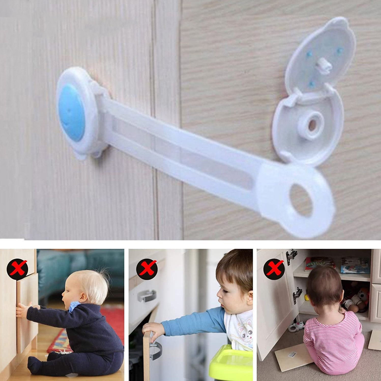 Child Safety Strap Locks for Baby Proofing Single Unit - Image 7
