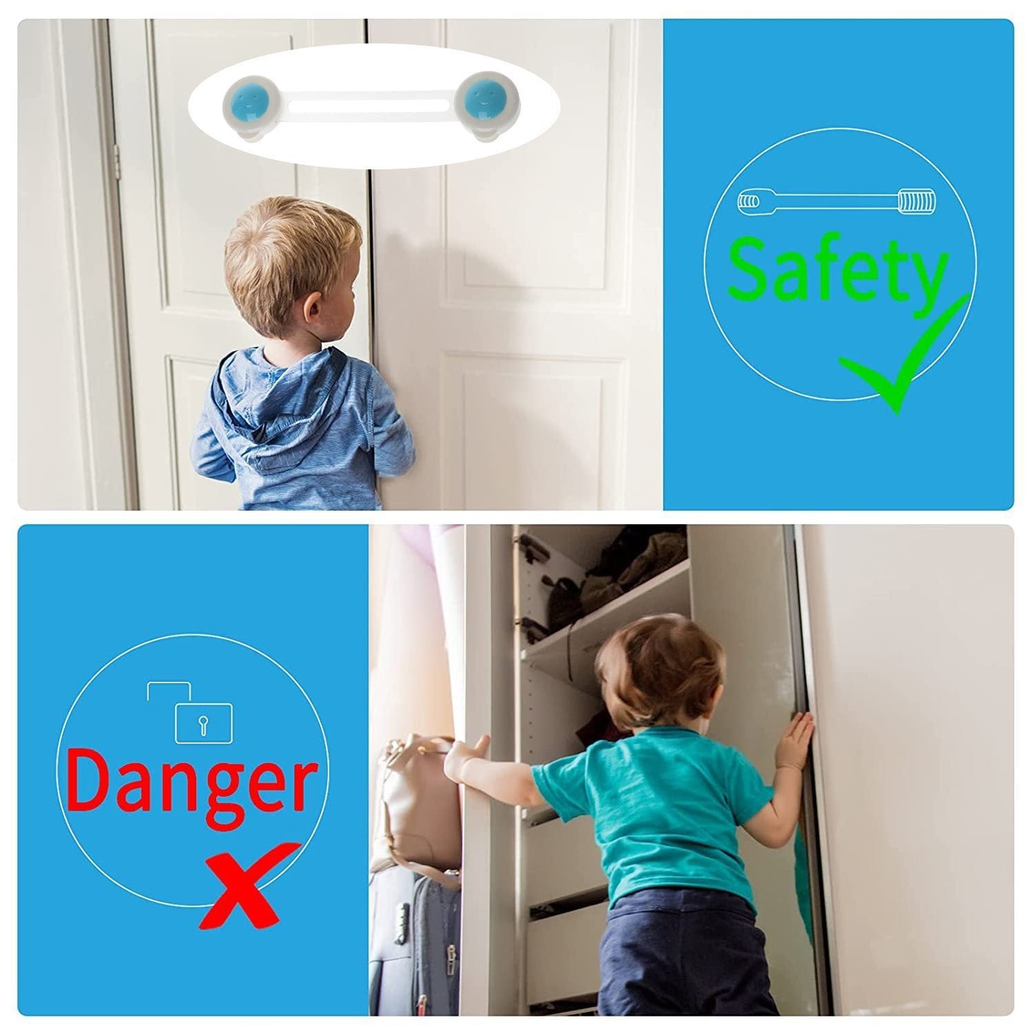 Child Safety Strap Locks for Baby Proofing Single Unit - Image 3