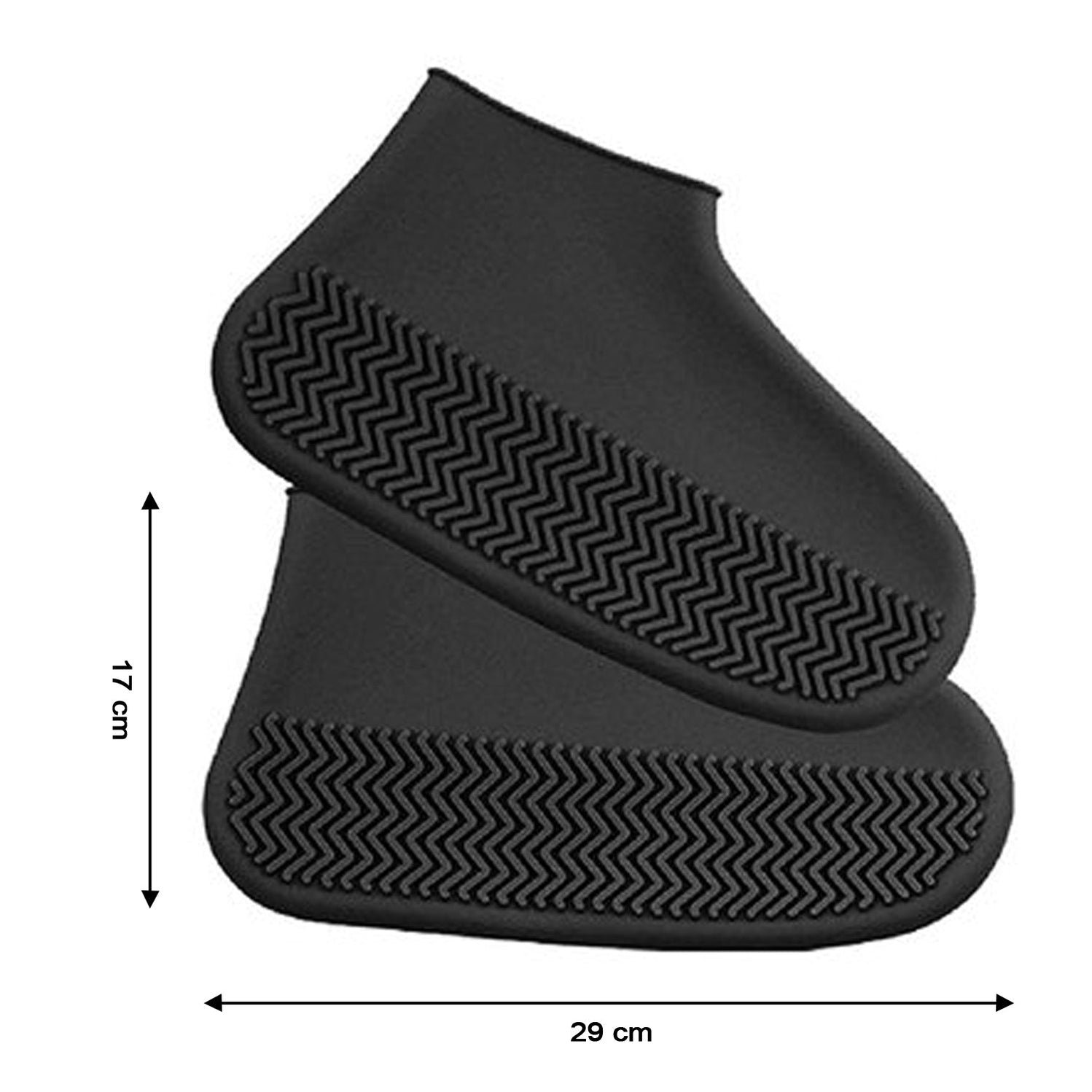 Non Slip Silicone Reusable Waterproof Foldable Anti Skid Rain Boot Shoe Cover Large - Image 3