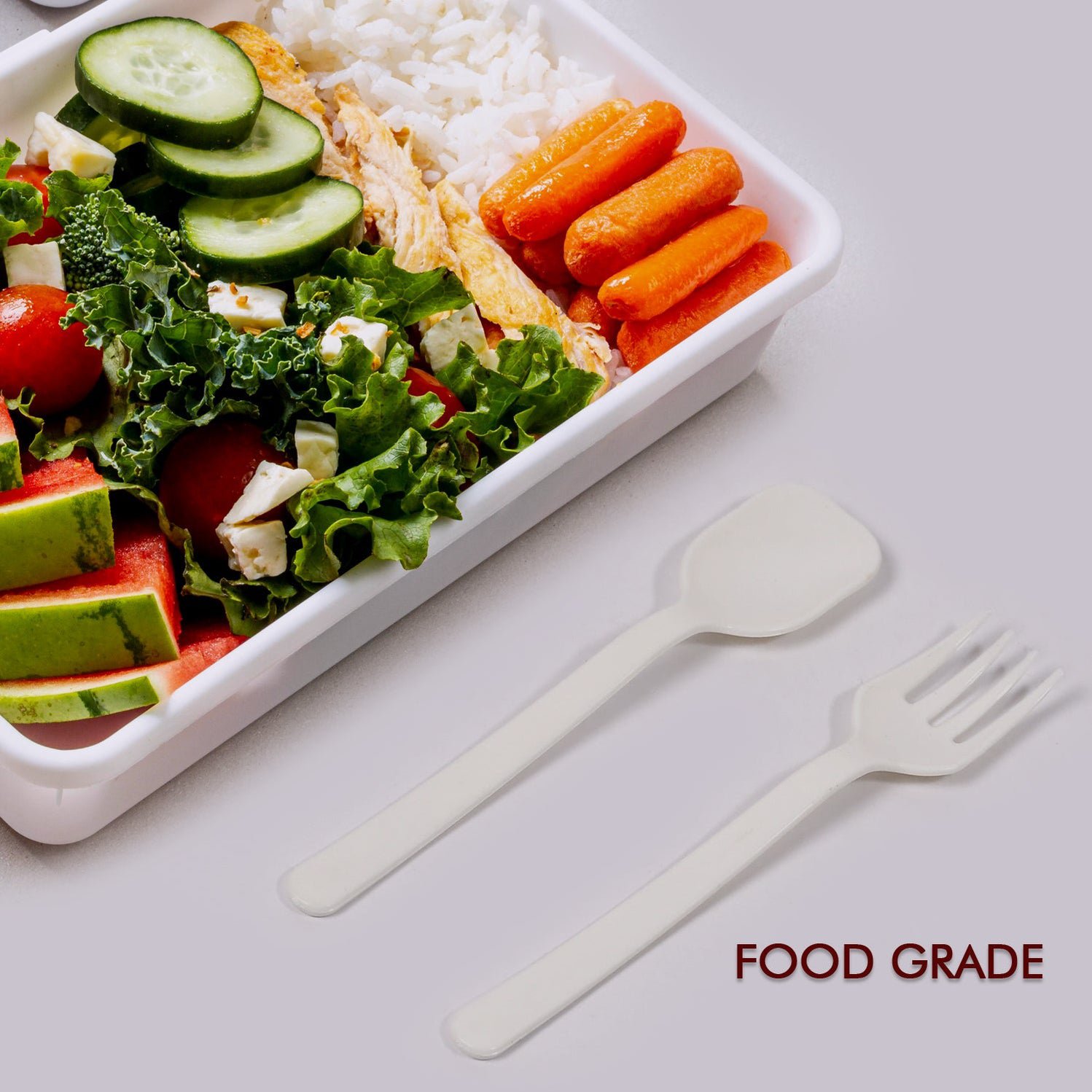 Plastic Forks and spoon Cutlery Utensils, Parties, Dinners, Catering Services, Family Gatherings Pack of 2 - Image 2