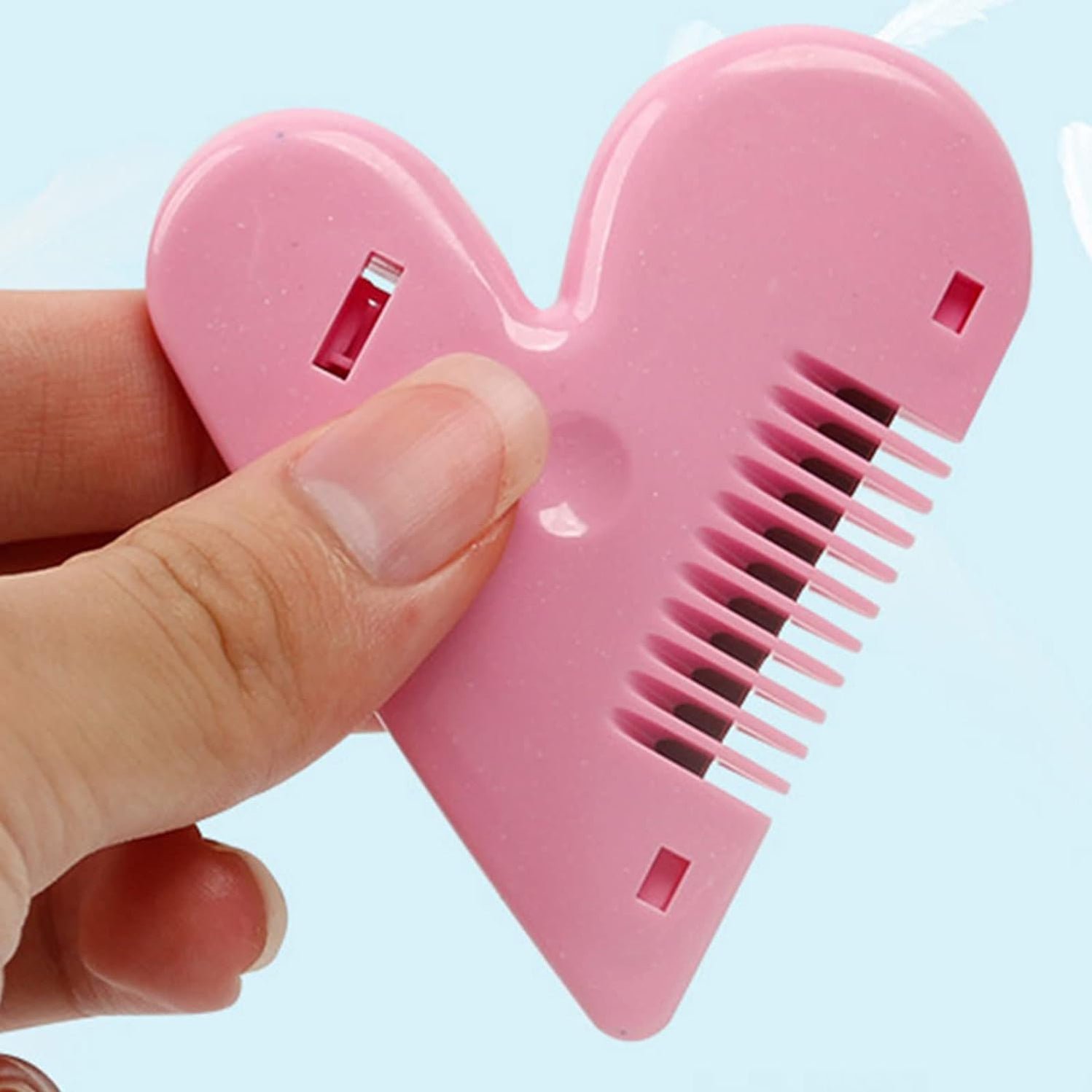 Heart Shaped Plastic Hair Cutting Scissors for Baby Girls Lightweight and Portable Stainless Steel Thinning Scissors - Image 6
