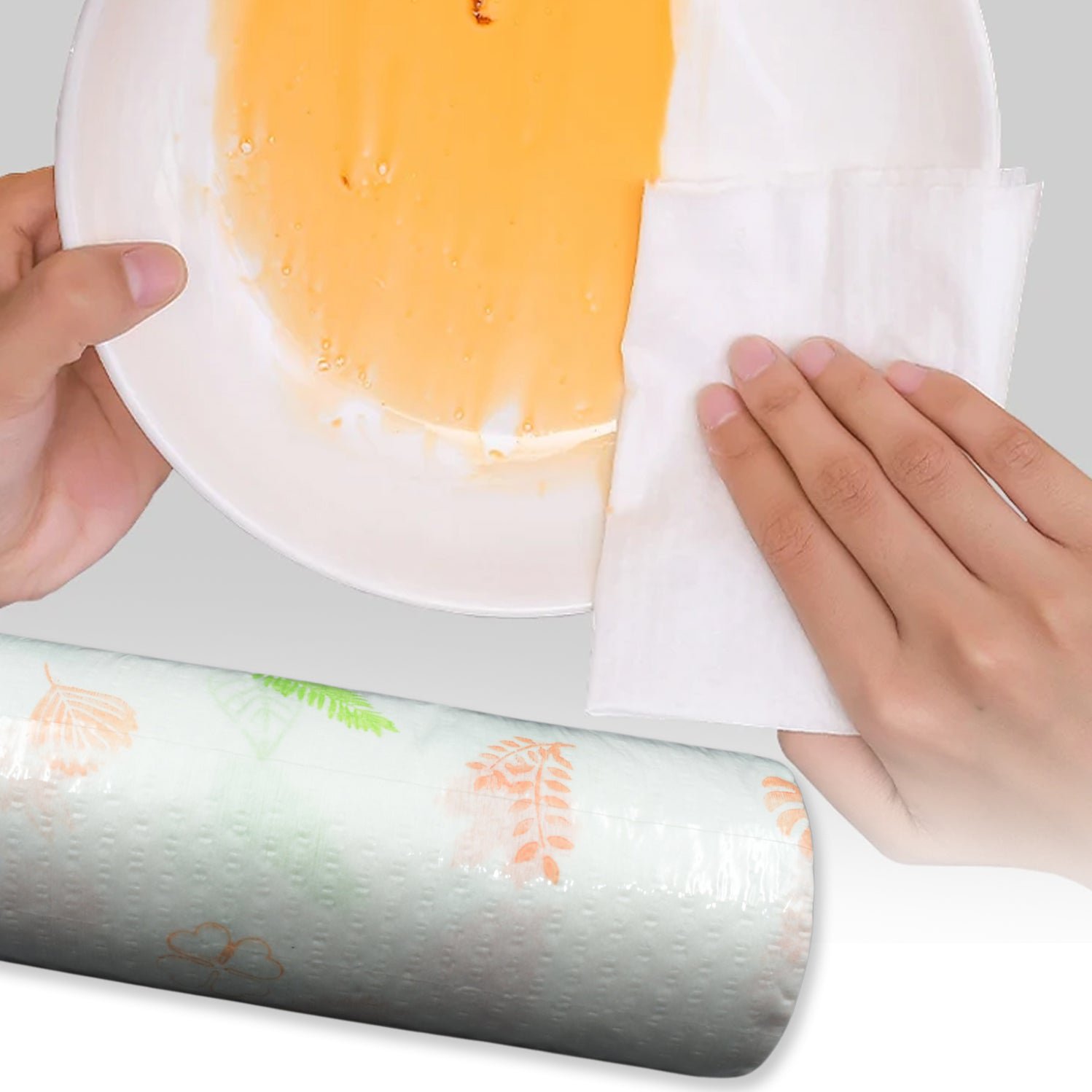 Very Soft Non Woven Reusable Washable Kitchen Printed Tissue Roll - Image 2