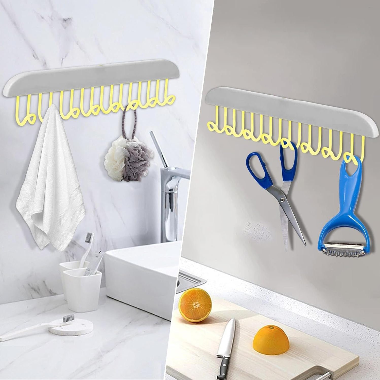 8 Hook Hangers 360 Rotating Space Save Belts Organizer Closet Door Shawls - Image 3