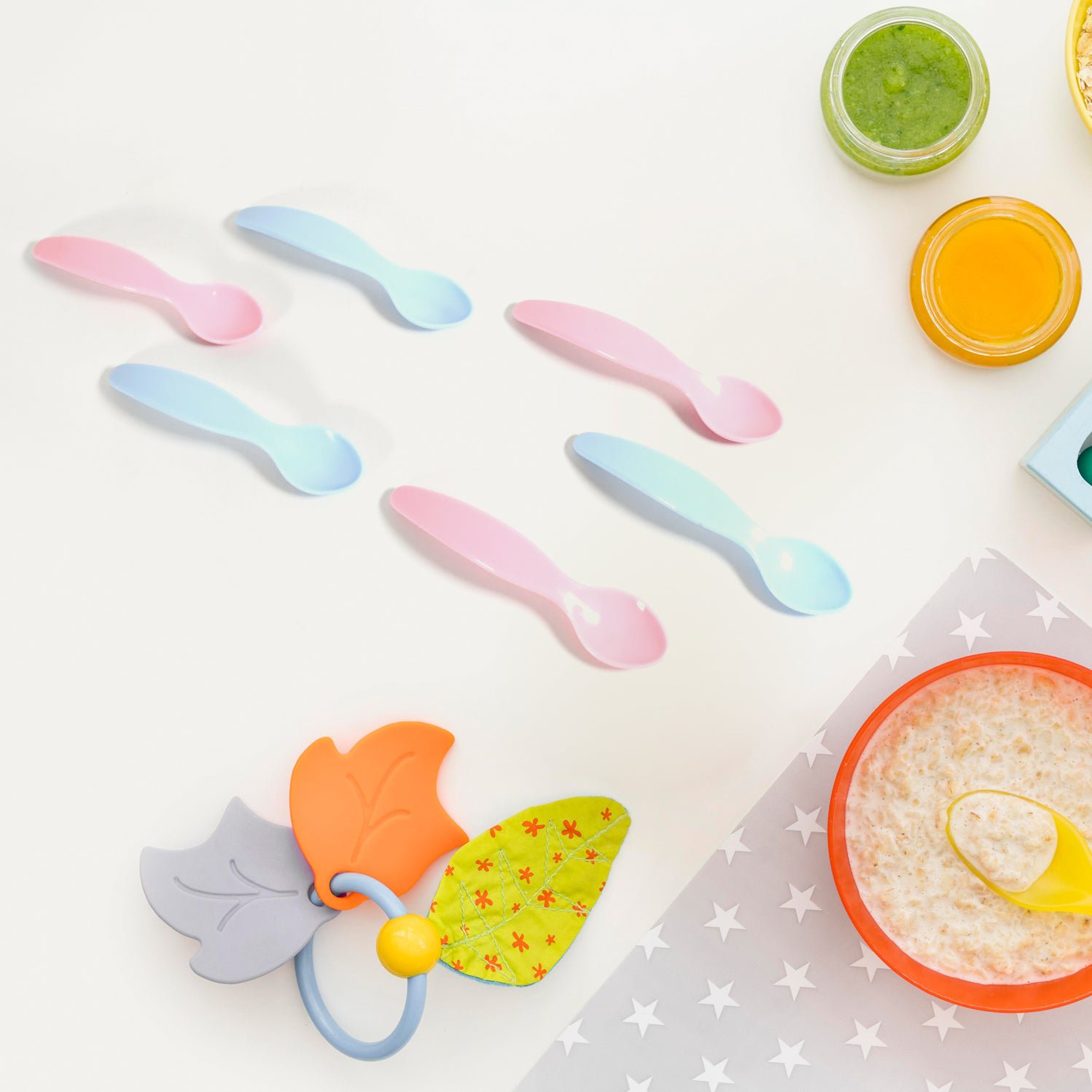 Kids Cute Food Grade Foods Feeding Training Baby Spoon Set of 6 pcs - Image 4