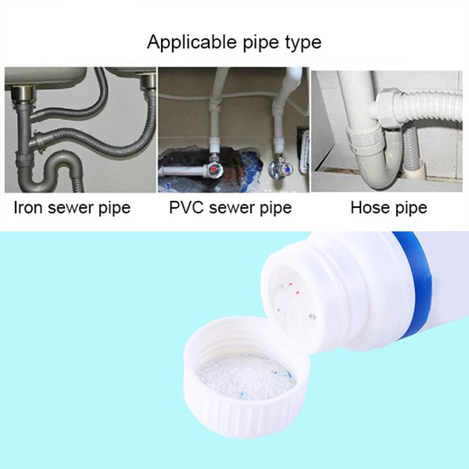 Effective and Powerful sink and drain cleaner powder cleaning tool for powerful clog removal - Image 6