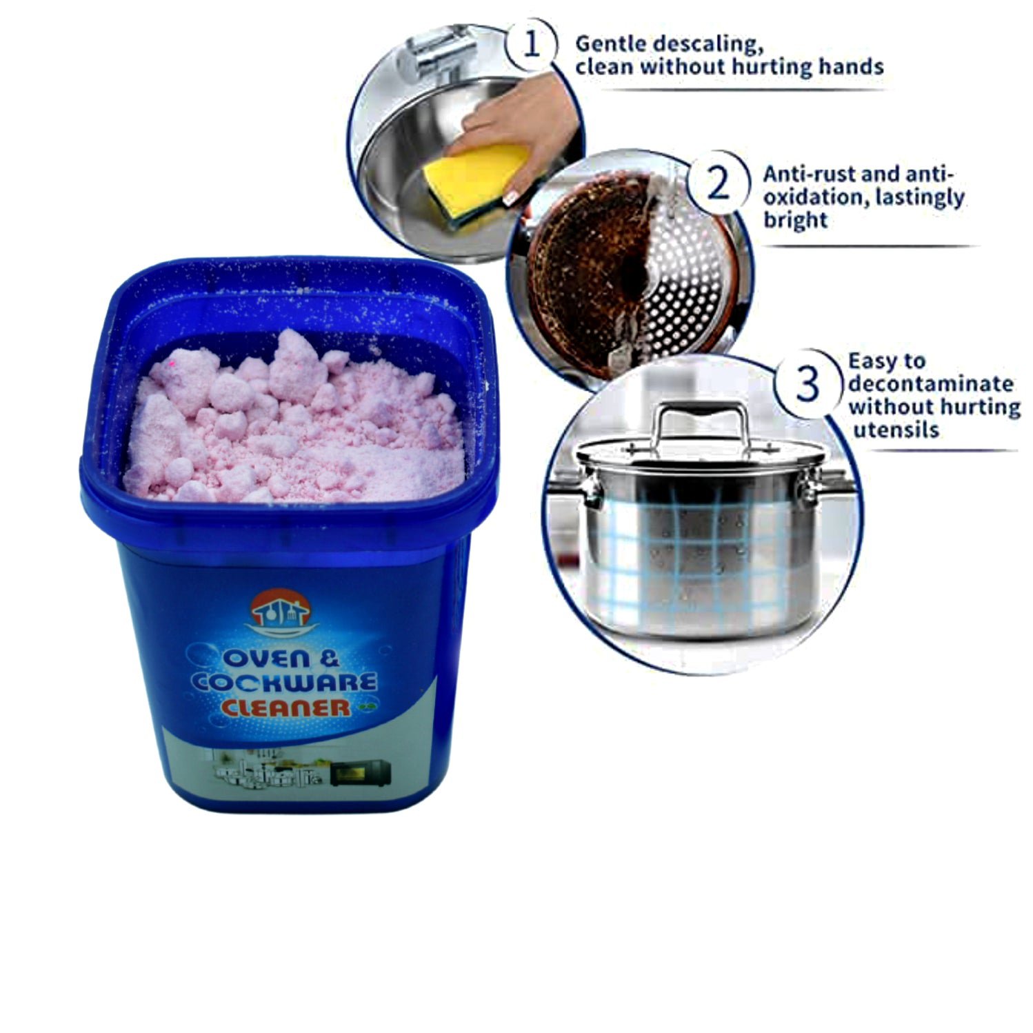 Oven And Cookware Cleaner Removes Stains from Ovens, Cookware, and Stainless Steel - Image 3