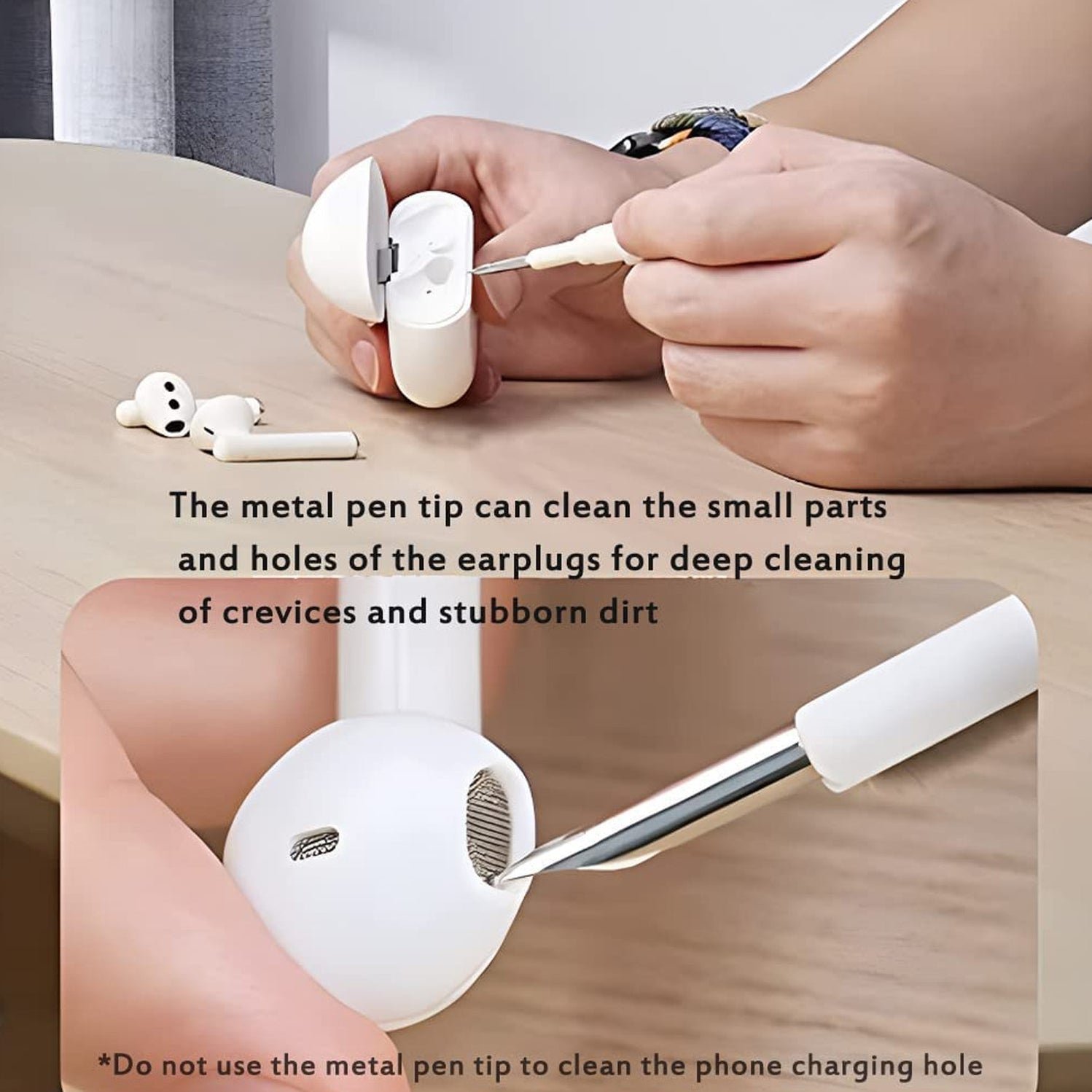 3-in-1 Earbuds Cleaning Pen Effortlessly clean your earbuds and earphones without causing any damage - Image 7