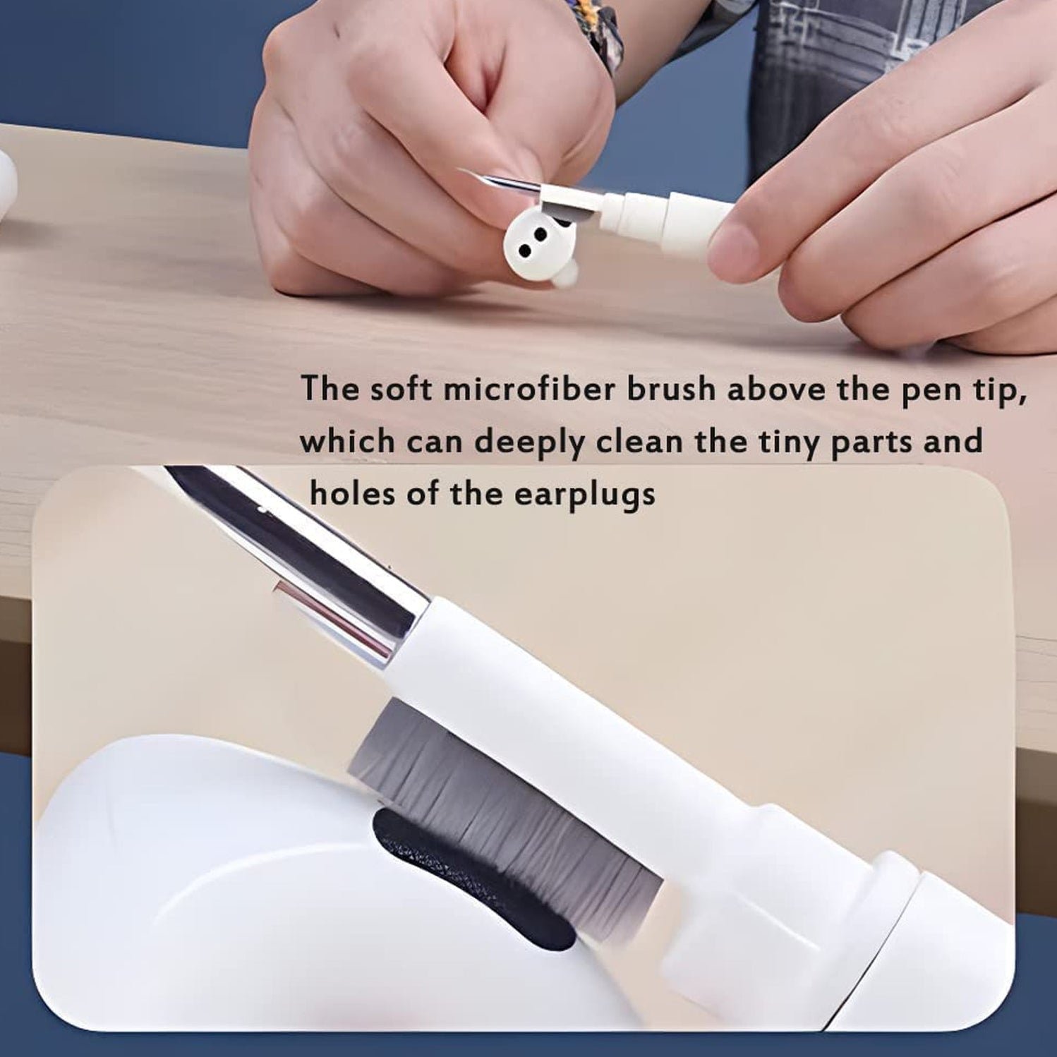 3-in-1 Earbuds Cleaning Pen Effortlessly clean your earbuds and earphones without causing any damage - Image 3