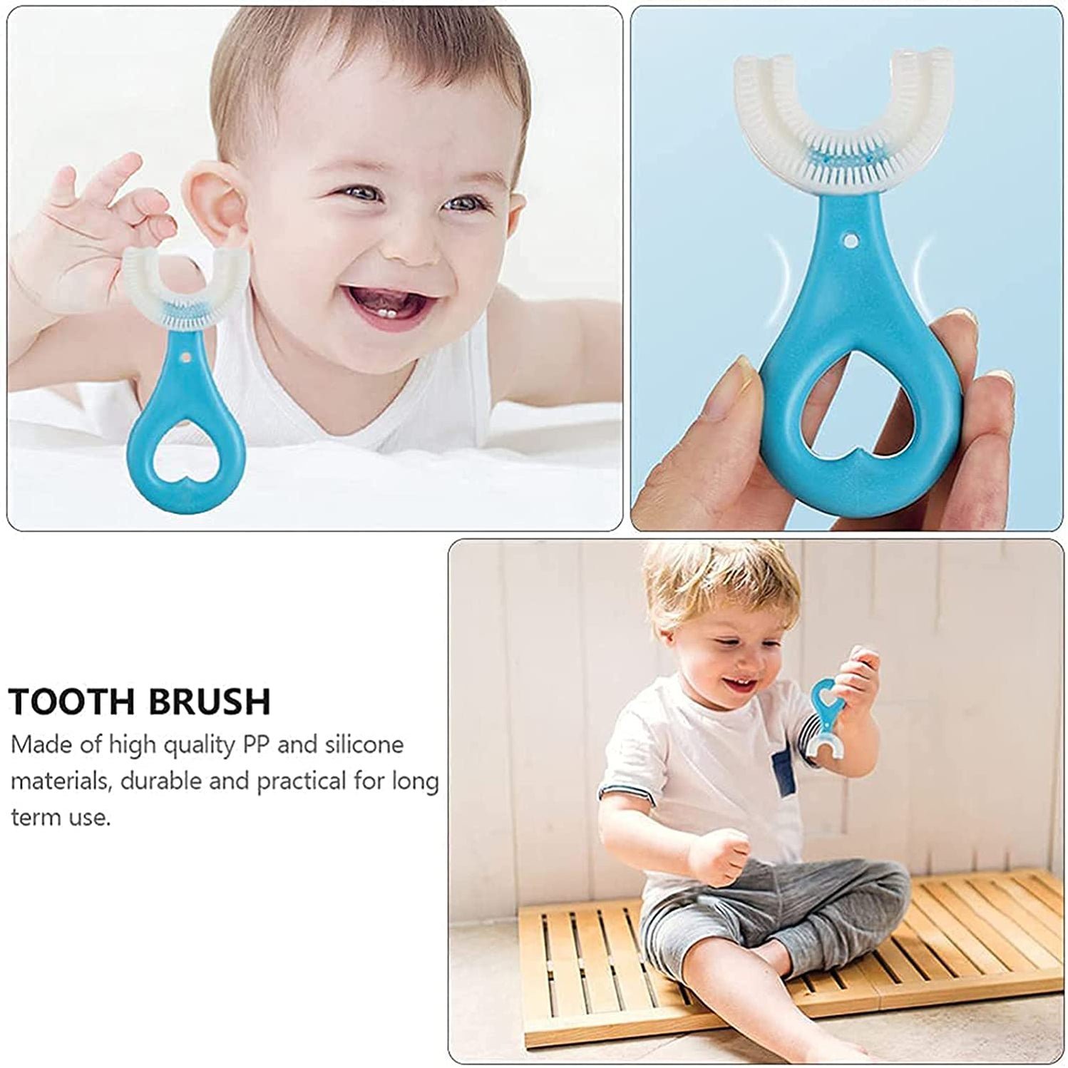 Kids U Shape Tooth Brush Light Weighted, Easy To Carry Pack of 1 - Image 3