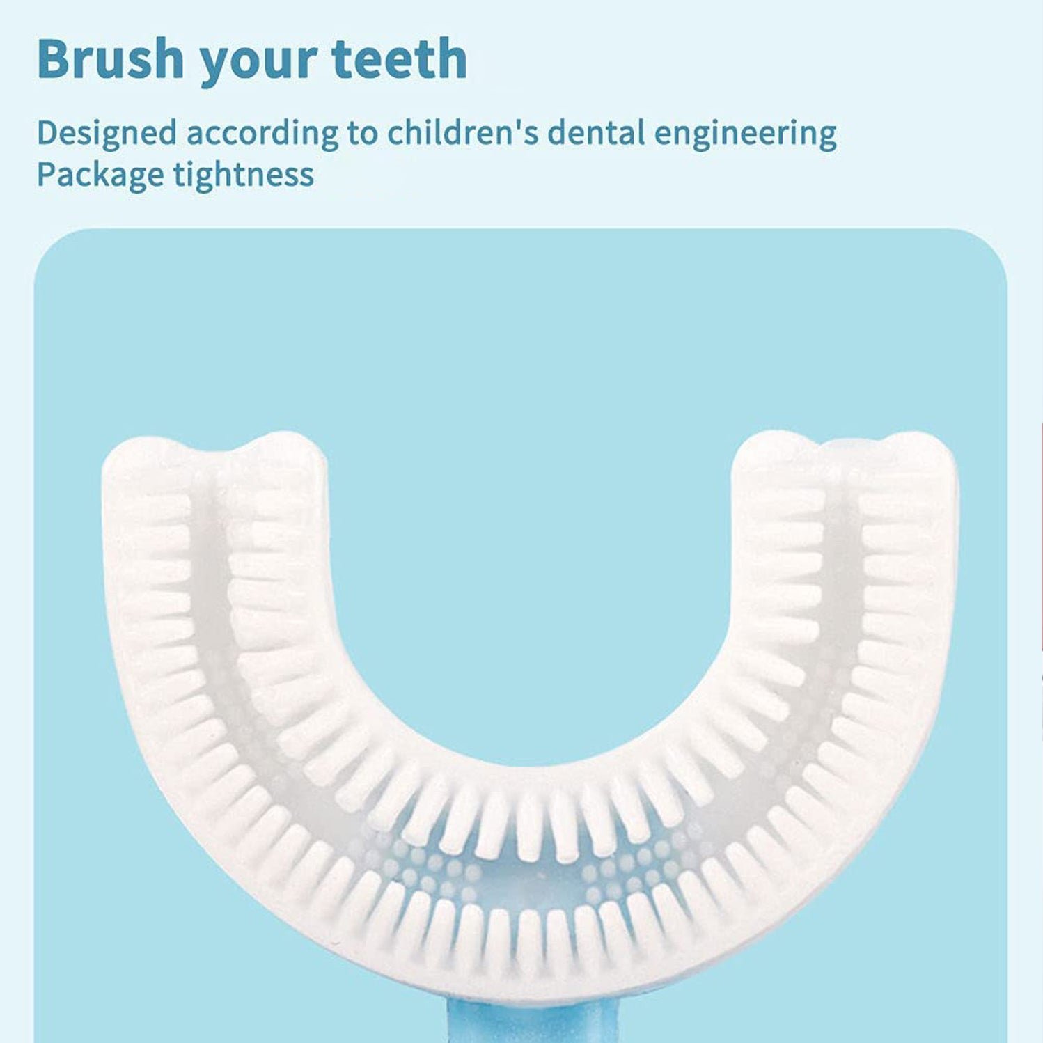 Kids U Shape Tooth Brush Light Weighted, Easy To Carry Pack of 1 - Image 7