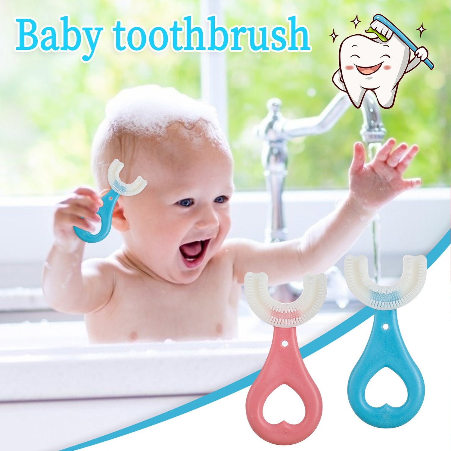 Kids U Shape Tooth Brush Light Weighted, Easy To Carry Pack of 1 - Image 10
