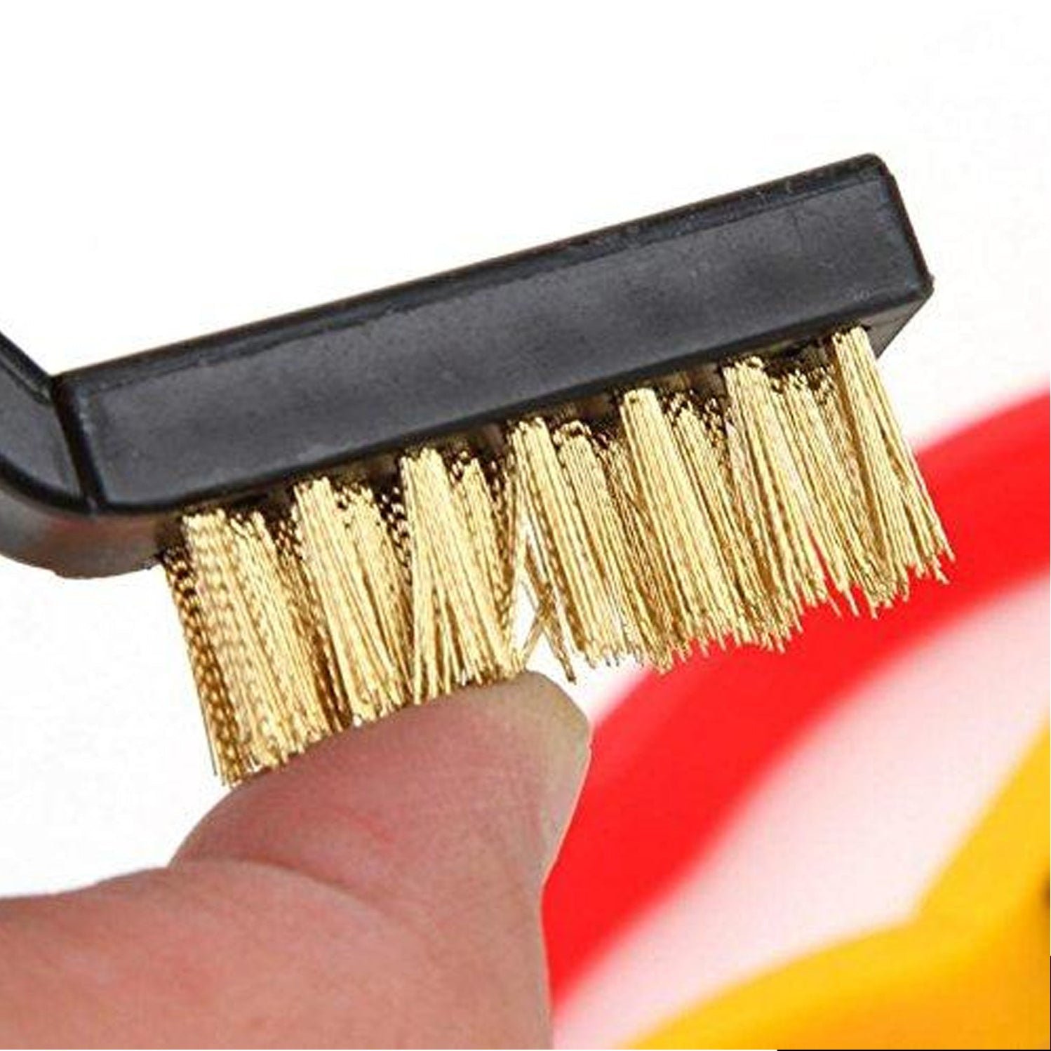 3 Piece Mini Wire Brush Set Brass, Nylon, Stainless Steel Bristles - Image 7