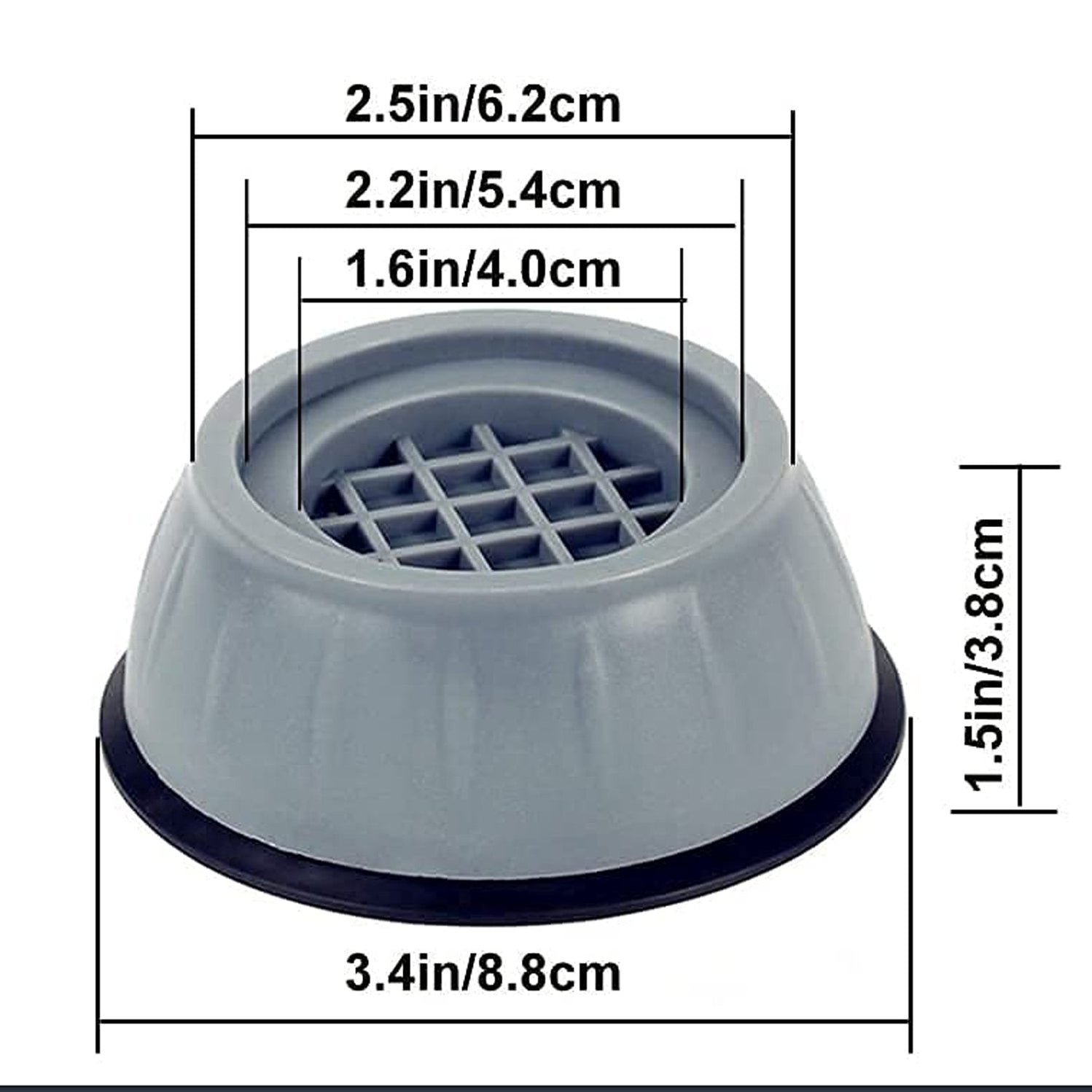 Anti Vibration Pads With Suction Cup Feet For Washing Machine - Image 2