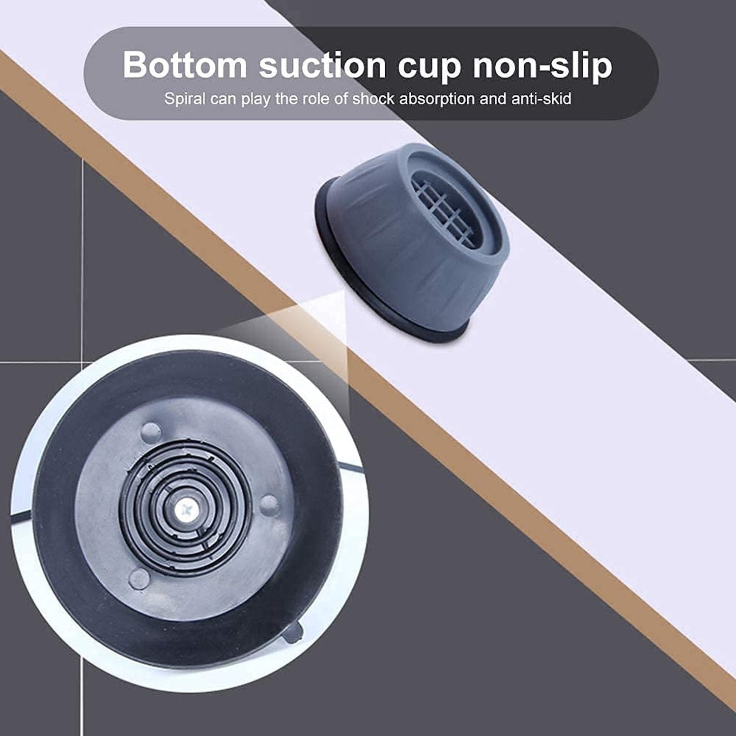 Anti Vibration Pads With Suction Cup Feet For Washing Machine - Image 4