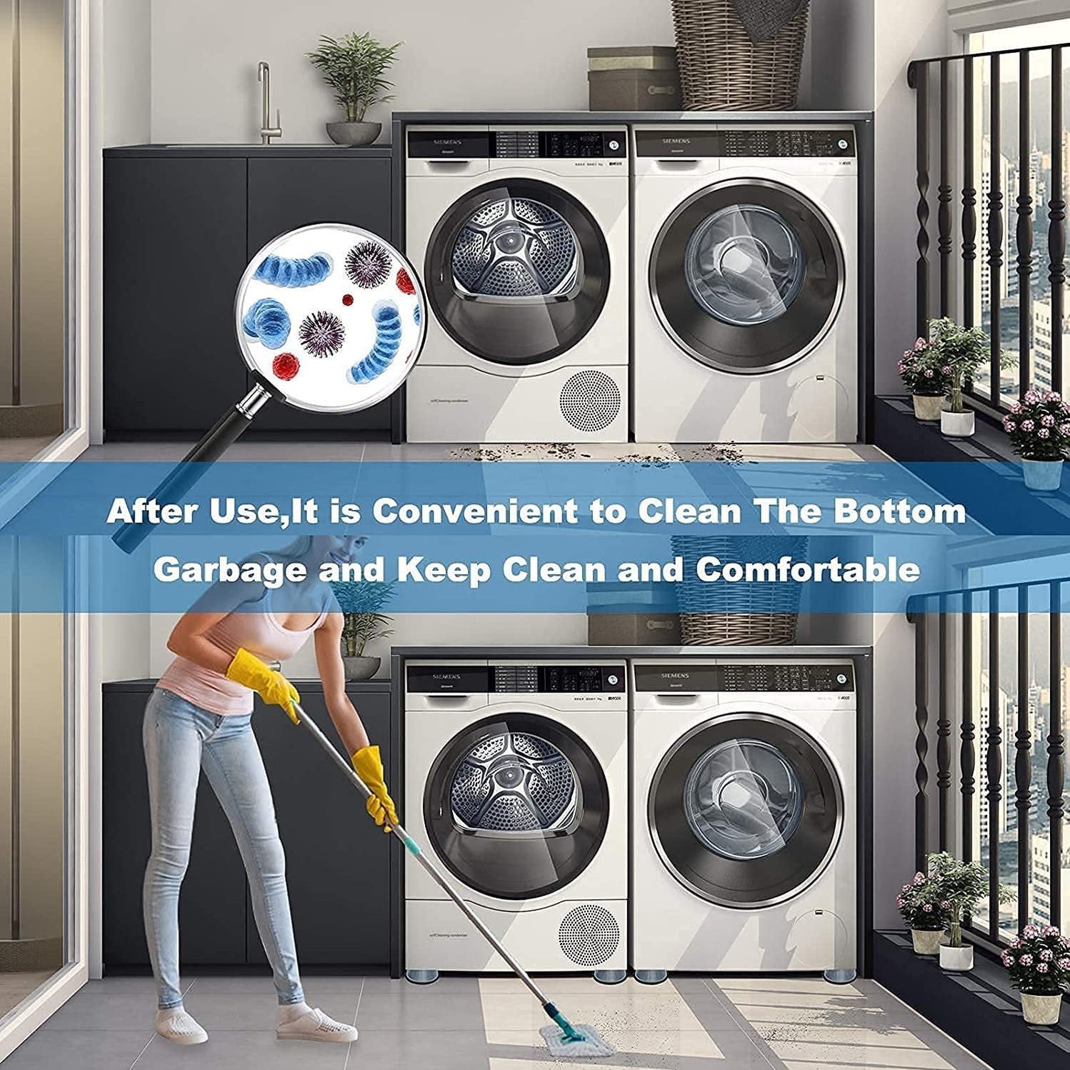 Anti Vibration Pads With Suction Cup Feet For Washing Machine - Image 6