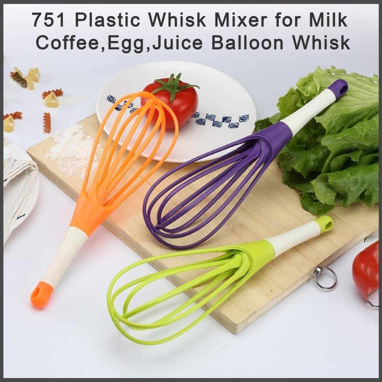 Plastic Balloon Whisk Mixer for Milk, Coffee, Eggs, and Juice - Image 7