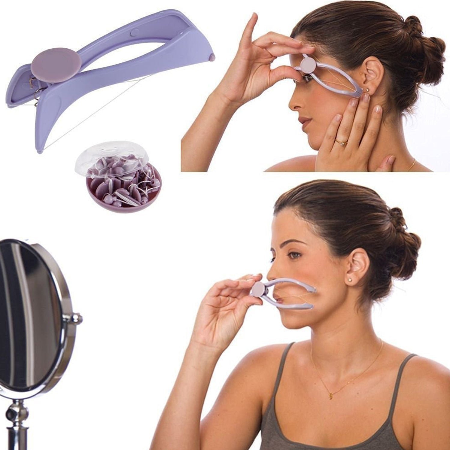 Silique Unwanted Hair Removal Epilator Threading Kit Men and Women - Image 3