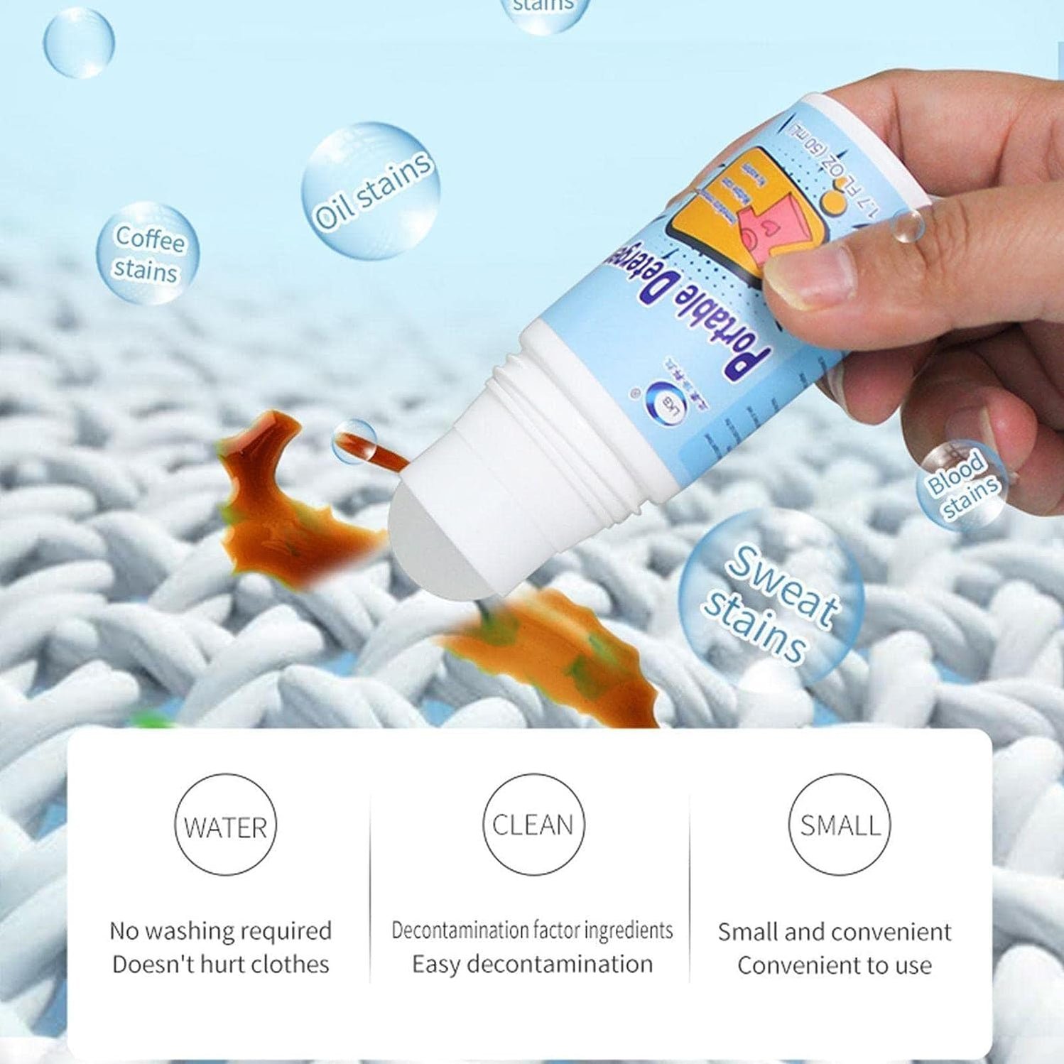 Very Effective Stain Remover for Clothes Roller Ball Cleaner - Image 6