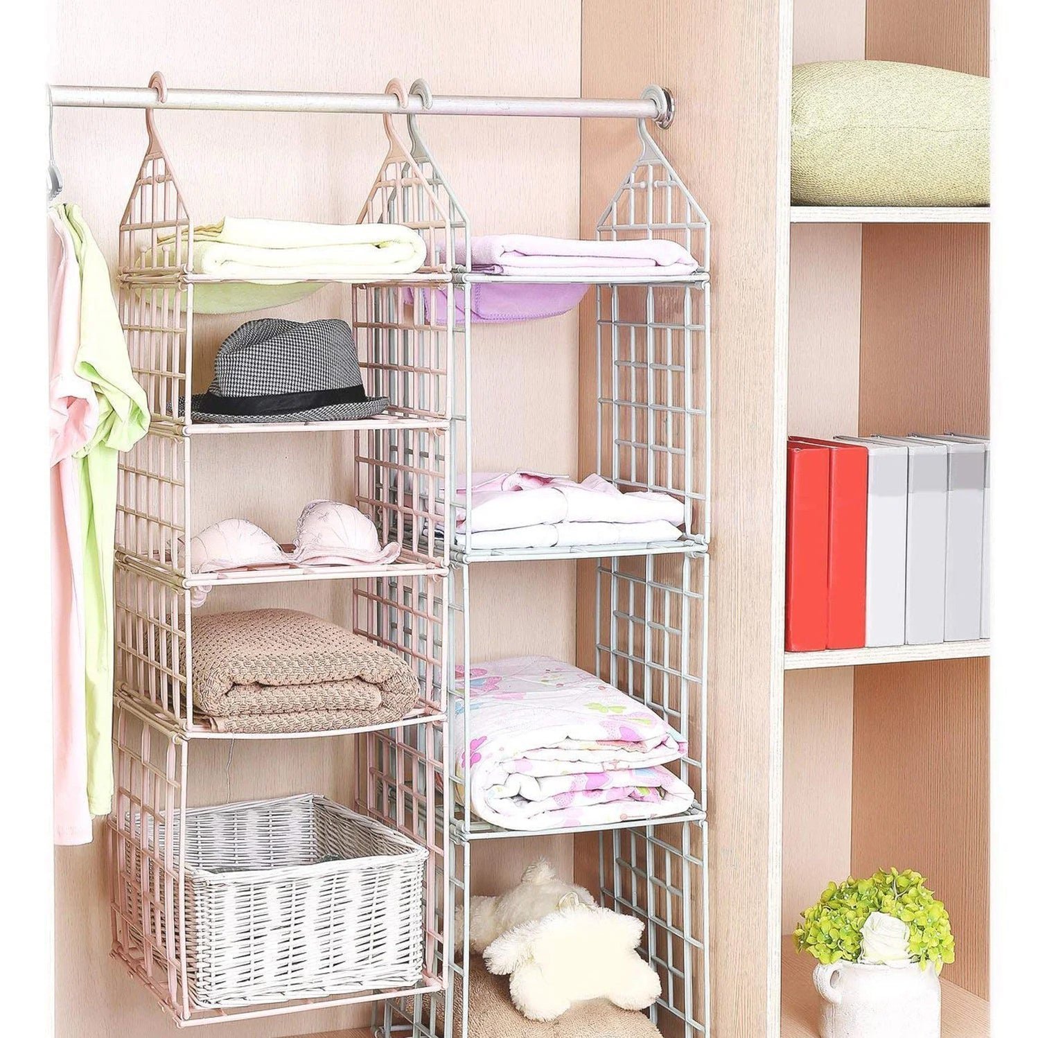 Elegant 5 Layer Multipurpose Foldable Clothes Storage Rack - Image 6