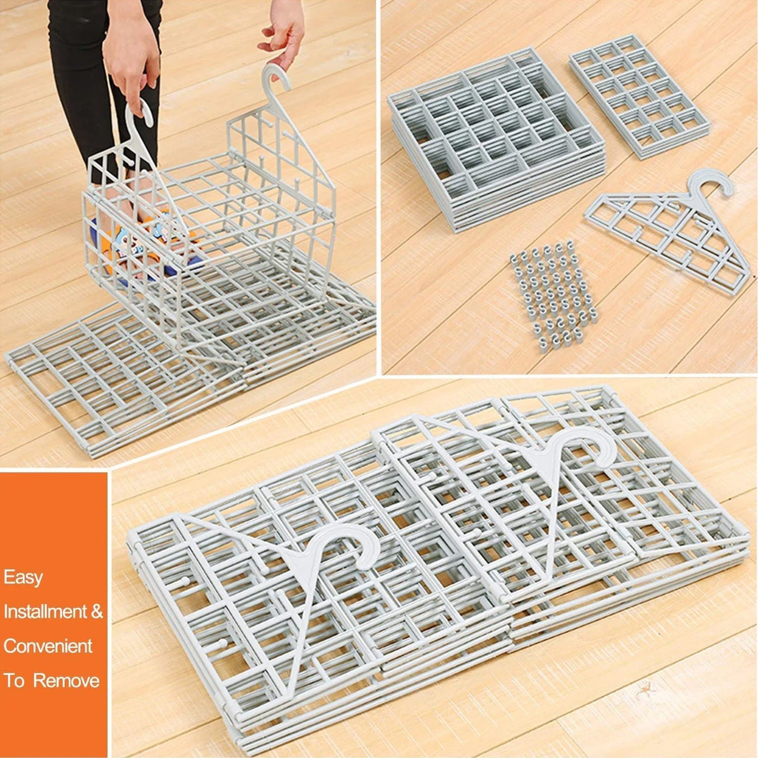 Elegant 5 Layer Multipurpose Foldable Clothes Storage Rack - Image 5