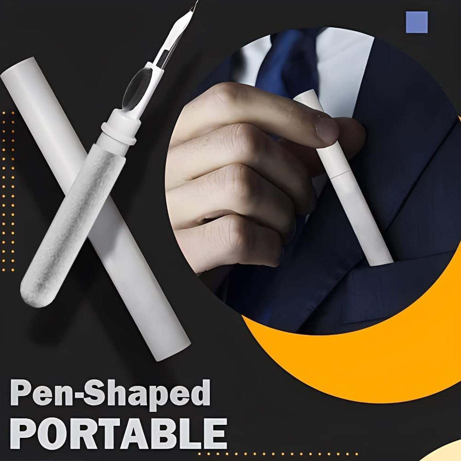 3-in-1 Earbuds Cleaning Pen Effortlessly clean your earbuds and earphones without causing any damage.