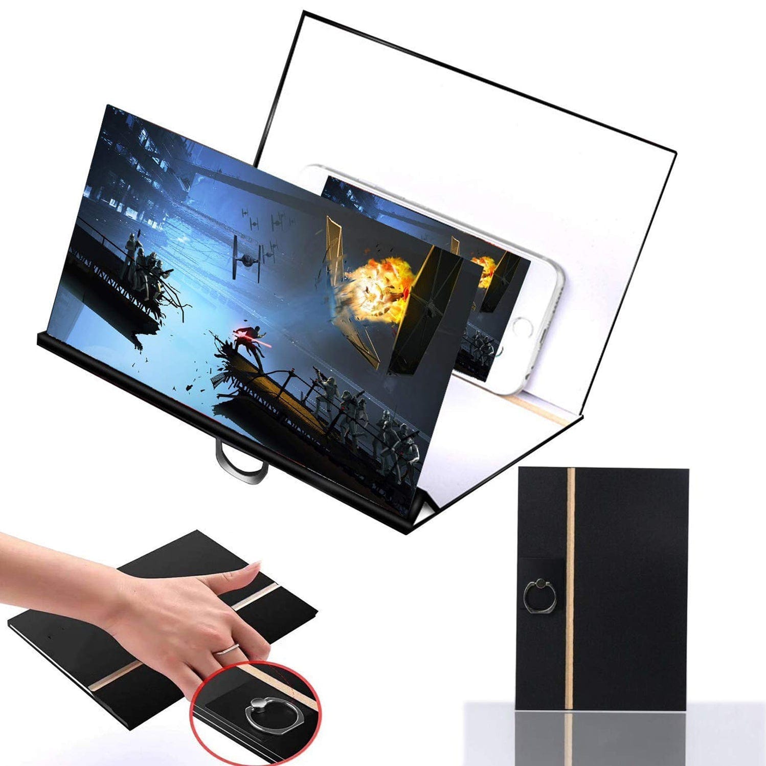 Mobile Phone Screen Magnifier Enlarged Display for Movies, Videos, Gaming & Reading