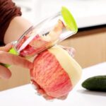 Versatile Smart Multifunctional Vegetable/Fruit Peeler for Kitchen with Containers, Stainless Steel Blade