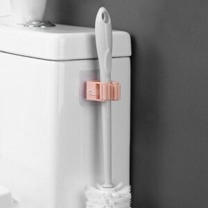 Broom Mop Holder Wall Mounted with Magic Sticker No Drilling Rack Organizer for Home, Bathroom