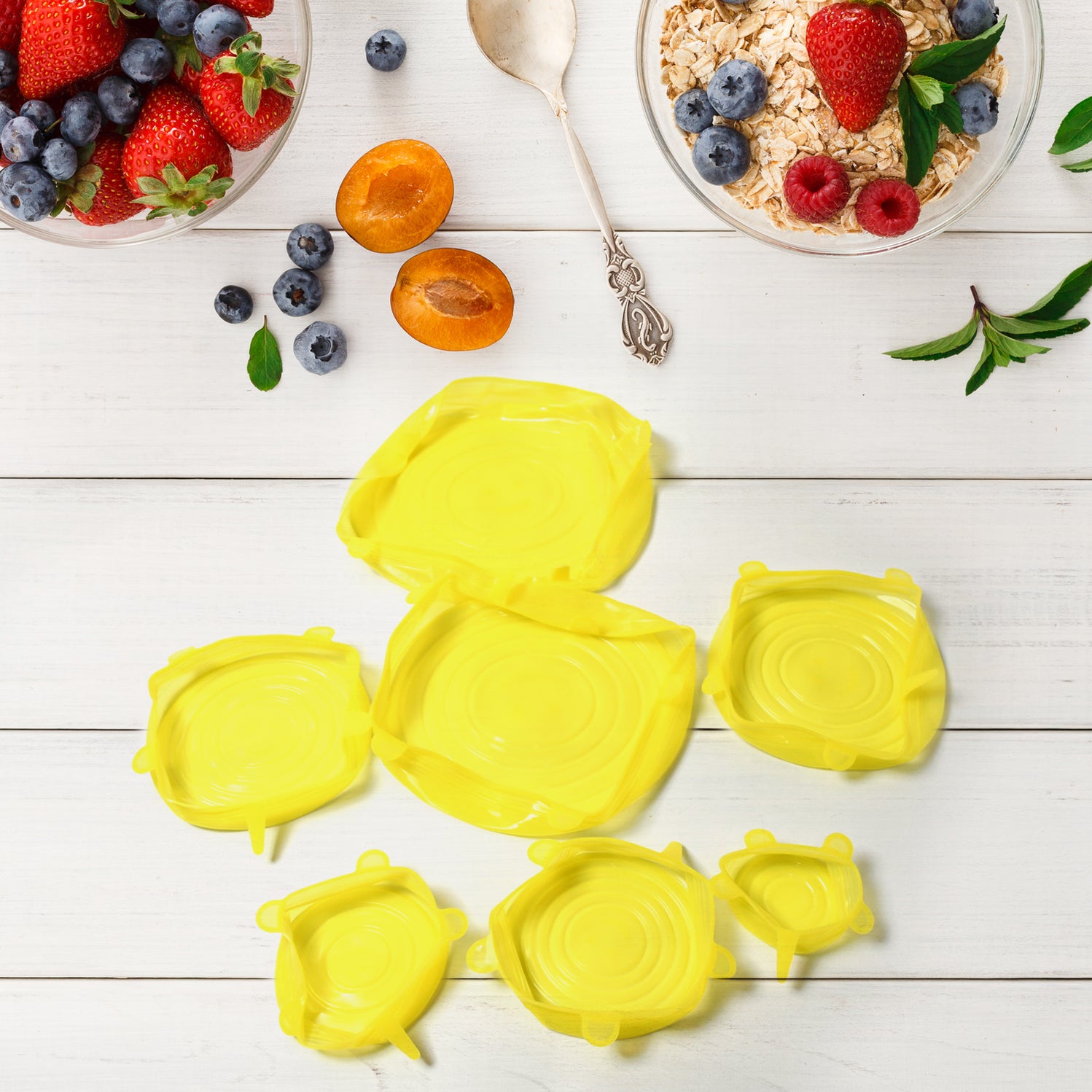 Silicone Stretchable cover lids for bowls - Image 2