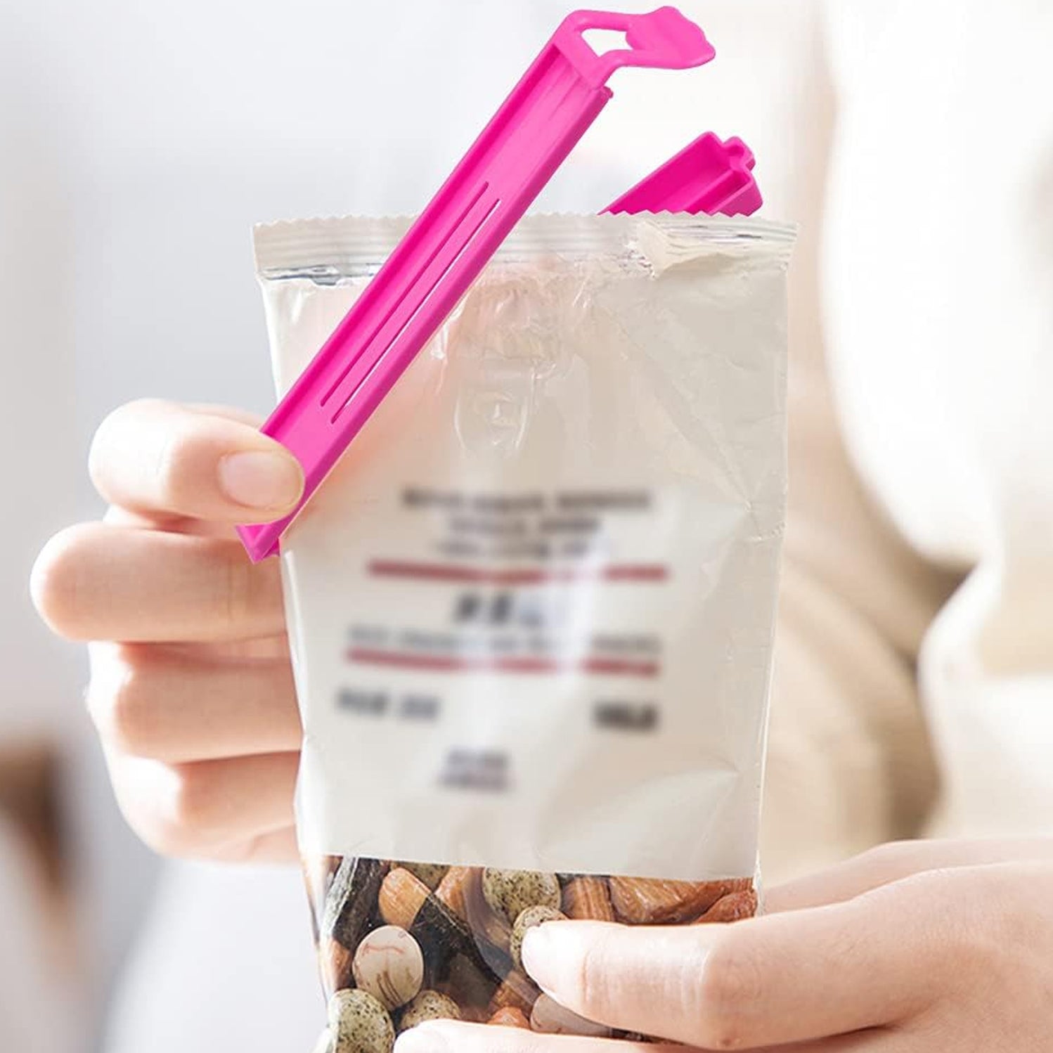 3 Different Size Plastic Food Snack Bag Pouch Clip Sealer Pack of 18 Pcs - Image 2