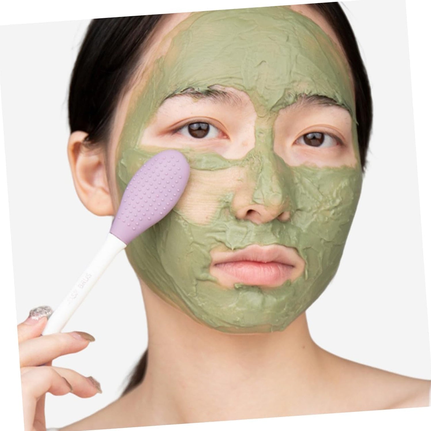 2 In 1 Double-headed Silicone Face Mask Brush pack of 1pc - Image 2