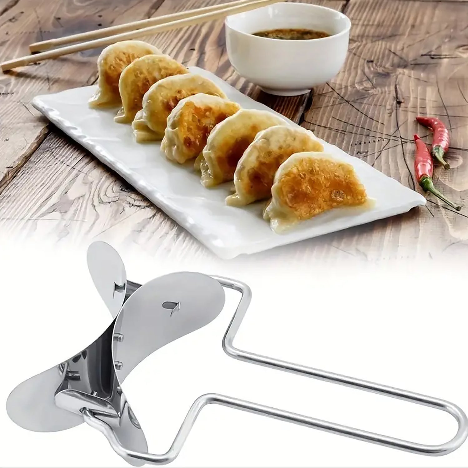 Easy and Fast Stainless Steel Puri cutter roller Machine - Image 4