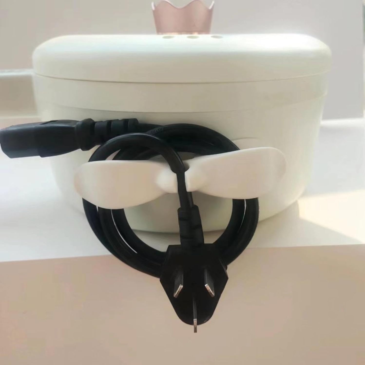 Self-Adhesive Power Plug and Cord Organizer - Image 2