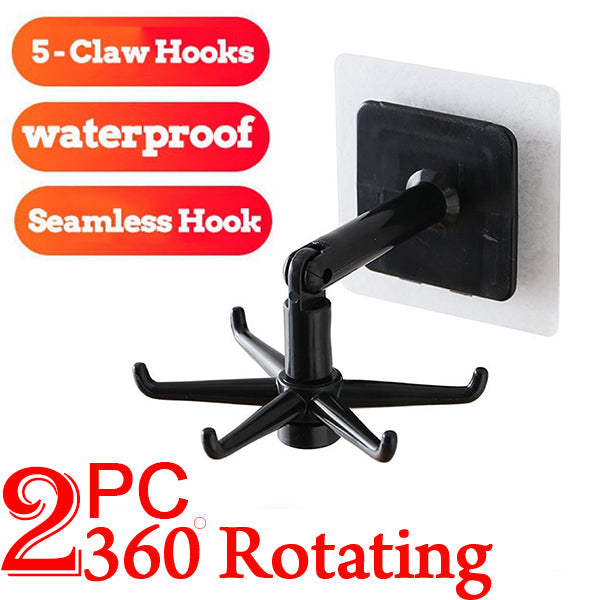 Smart Storage 360 degree Rotatable Hanging Hooks Pack of 2 - Image 2