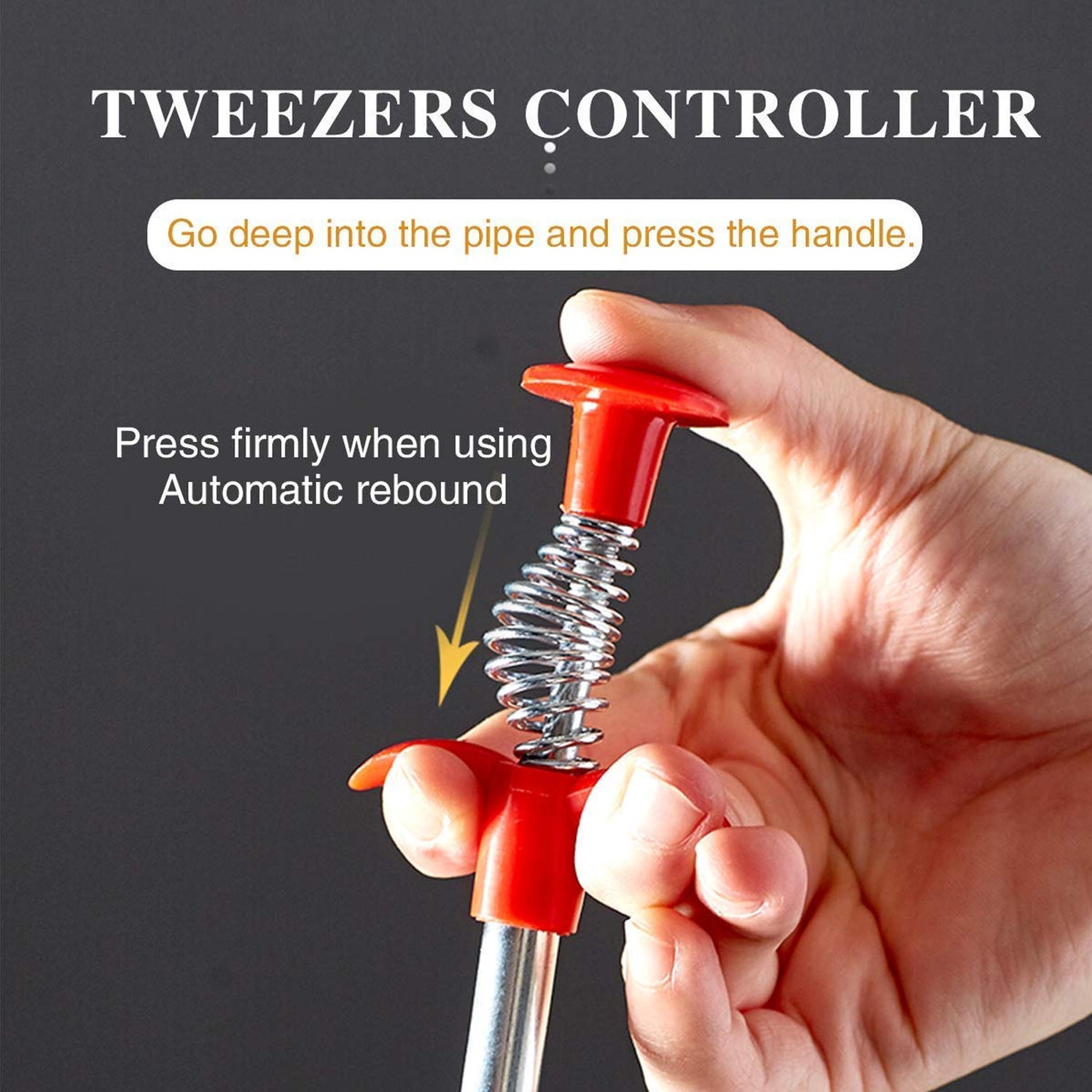 Handheld Metal Wire Brush with Hook for Kitchen Sink Cleaning and Sewer Dredging - Image 5